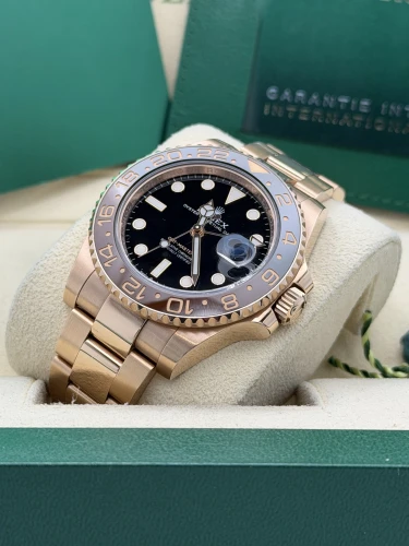 Rolex GMT Master 2 40mm 126715CHNR everose gold Rootbeer, oyster bracelet, 2020