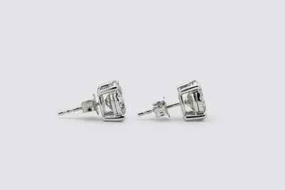 9ct White Gold Diamond Stud Earrings 4.12ct