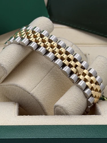 Rolex Datejust 36mm 116233 bi metal champ dia dial, fluted, jubile, 2011