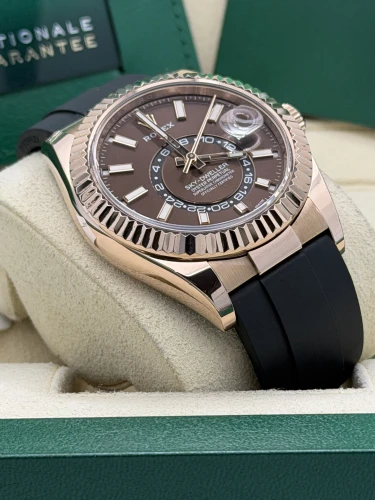 Rolex Sky Dweller 42mm, 326235, chocolate dial, Oysterflex strap, 2021