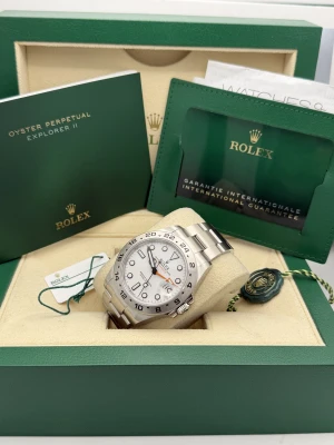 Rolex Explorer 2 226570 42mm polar white dial oyster bracelet 2023