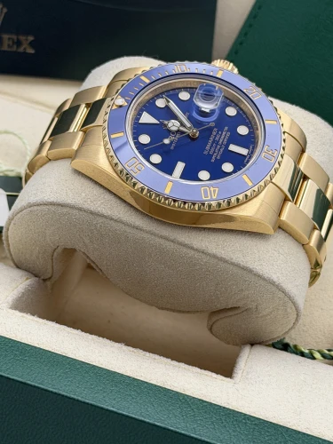 Rolex Submariner date 40mm 116618LB full yellow gold bluesy 2014