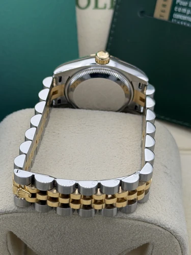Rolex Datejust 26mm 179173 bi metal, champagne baton dial, fluted, jubilee, 2008