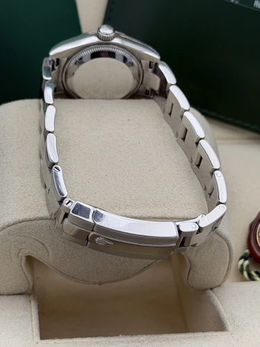 Rolex Datejust 26mm, 179160, white baton, smooth bezel, oyster, 2011
