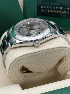 Rolex Datejust 41mm 126300 Wimbledon dial oyster bracelet 2023