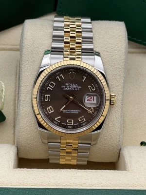 Rolex Datejust 36mm Brown Concentric Dial, Jubilee Bracelet 116233 2017