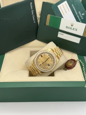 Rolex Day-Date II 41mm Yellow Gold President Bracelet 218348RBR 2014
