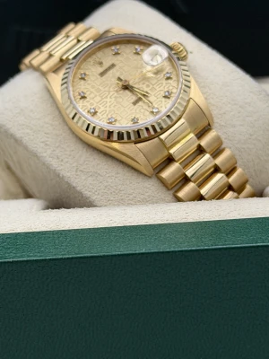 Rolex Datejust 31mm yellow gold president champagne jubilee dial 68278 1991