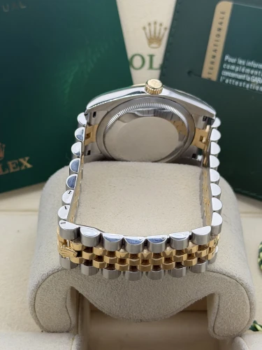 Rolex Datejust 36mm 116233 bi metal champ dia dial, fluted, jubile, 2011