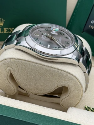 Rolex Datejust 41mm 126300 Wimbledon dial oyster bracelet 2023