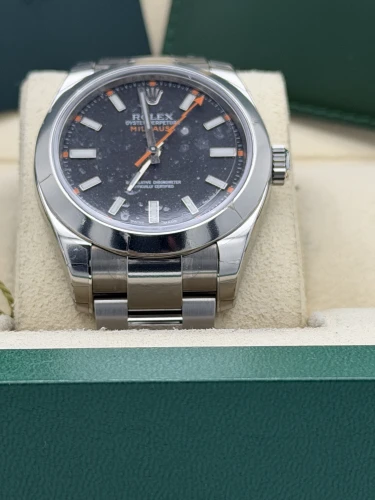 Rolex Milgauss 40mm, 116400 black dial, 2014 unworn