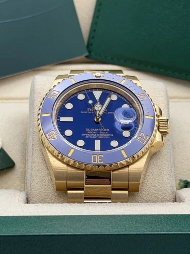 Rolex Submariner date 40mm 116618LB full yellow gold bluesy 2014