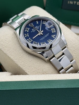 Rolex Datejust 31mm 278240 blue roman dial smooth bezel oyster bracelet 2021