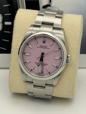 Rolex Oyster Perpetual 36mm 126000 Candy Pink dial 2025