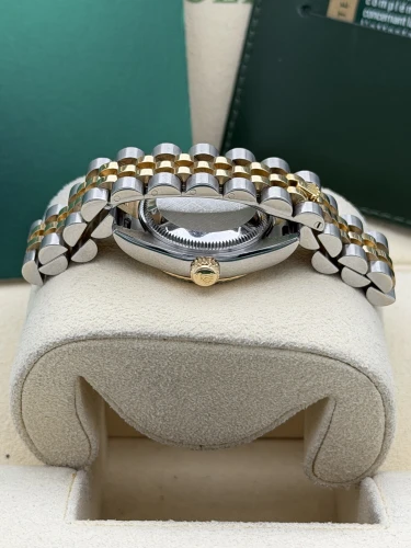 Rolex Datejust 26mm 179173 bi metal, champagne baton dial, fluted, jubilee, 2008