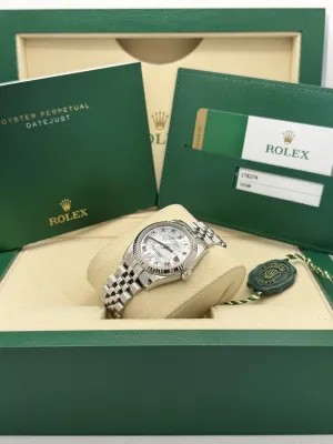 Rolex Datejust 31mm 178274 Mother of Pearl dial, fluted, jubilee bracelet, 2016