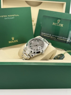 Rolex Datejust 41mm 126300 Wimbledon dial oyster bracelet 2023