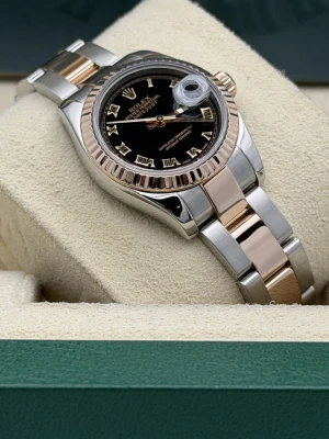 Rolex Datejust 26mm 179171 Black Roman Dial bi metal Oyster Bracelet 2006