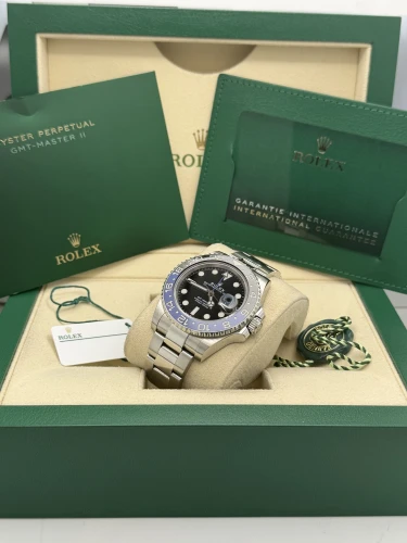 Rolex GMT master 2 40mm 126710BLNR, Batman, oyster bracelet, 2021