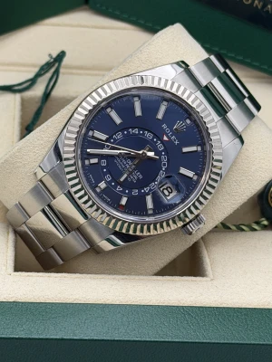 Rolex Skydweller 42mm 326934, blue dial, stainless steel oyster bracelet, 2020