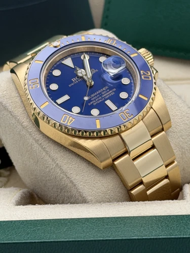 Rolex Submariner date 40mm 116618LB full yellow gold bluesy 2014