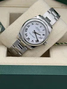 Rolex Datejust 31mm 178240 White Roman Dial Smooth Bezel 2014