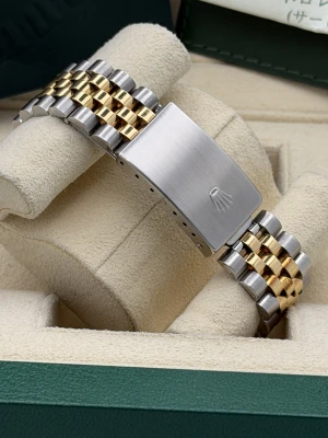 Rolex Datejust 36mm 16233 bi metal champagne roman dial, jubilee bracelet 2002