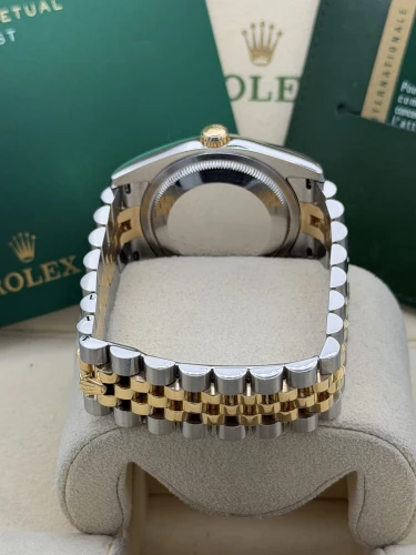 Rolex Datejust 36mm,36 116233, bi metal champ jubilee diamond dot dial, fluted, jubilee, 2010