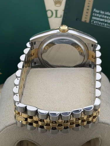 Rolex Datejust 36mm 116233 white roman dial, bi metal jubilee bracelet, 2013