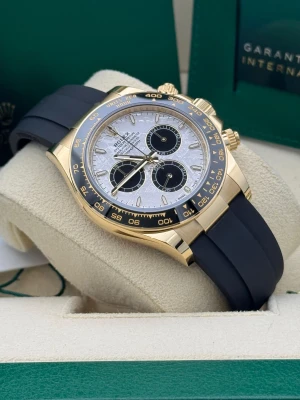 Rolex Daytona 126518LN yellow gold oysterflex meteorite dial 2025 unworn 983 SOR