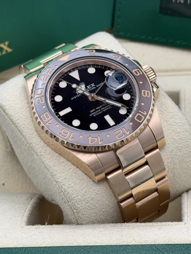 Rolex GMT Master 2 40mm 126715CHNR everose gold Rootbeer, oyster bracelet, 2022