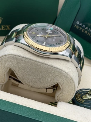 Rolex Datejust 41 bi metal oyster bracelet Wimbledon dial 126333 2021