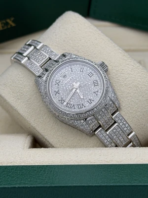 Rolex Oyster Perpetual 26mm Stainless Steel Diamond Set 176200 (2018)