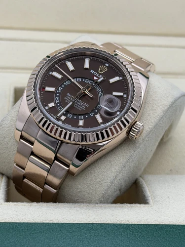 Rolex Sky-Dweller 326935 everose gold, chocolate dial, oyster, 2021