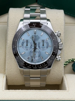 Rolex Daytona 40mm, 116506 platinum baguette dial, platinum oyster bracelet, 2019