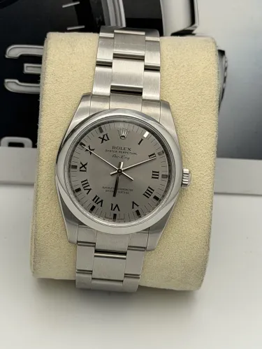 Rolex Air King 34mm 114200 silver roman dial, s/steel oyster bracelet 2007
