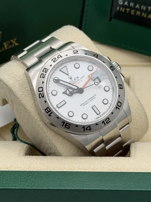 Rolex Explorer 2 226570 42mm polar white dial oyster bracelet 2023