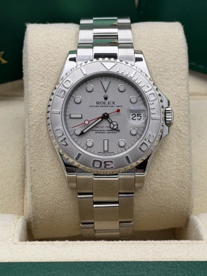 Rolex Yachtmaster 35mm 168622 platinum bezel and dial, oyster bracelet 2019