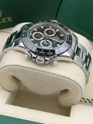 Rolex Daytona 40 116500LN black dial and ceramic bezel, stainless steel oyster bracelet, 2018