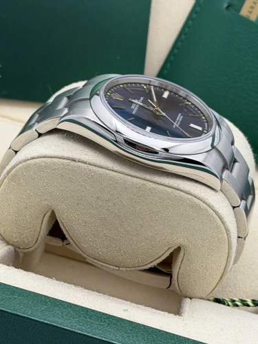 Rolex Oyster Perpetual 39mm 114300 blue dial, oyster bracelet, 2018