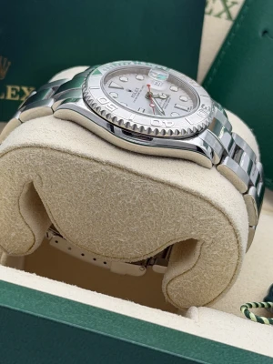 Rolex Yachtmaster 35mm 168622 platinum bezel and dial, oyster bracelet 2019