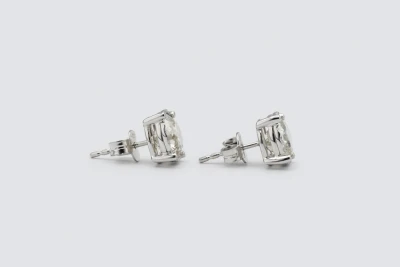 9ct White Gold Diamond Stud Earrings 3.11ct