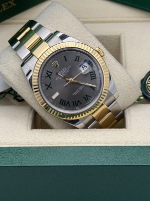 Rolex Datejust 41 bi metal oyster bracelet Wimbledon dial 126333 2021