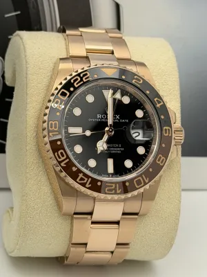 Rolex GMT Master 2 40mm 126715CHNR full eve rose gold Rootbeer 2024
