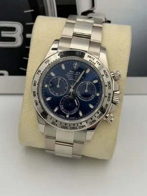 Rolex Daytona 40mm 116509 white gold blue dial 2022