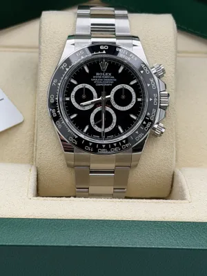 Rolex Daytona 40mm 126500LN black dial stainless steel oyster bracelet 2024
