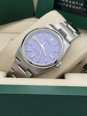 Rolex Oyster Perpetual 36mm 126000 lavender dial 2025 unworn