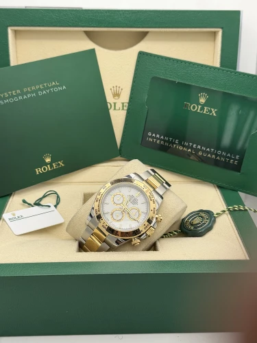 Rolex Daytona 126503 white dial, bi metal, oyster bracelet 2024