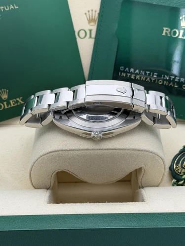 Rolex Datejust 41mm 126300 2020 blue azzurro, smooth bezel, oyster,2020