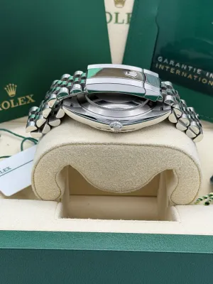 Rolex Datejust 41mm 126334 blue diamond dial, fluted bezel, jubilee bracelet, 2022